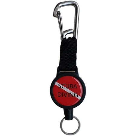 New Scuba Dive Gear Holder Retractor Retractable Lanyard Rotatable Hook Clip New Scuba Dive Gear Holder Retractor Retractable Lanyard Rotatable Hook Clip